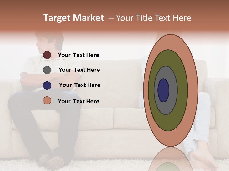 Brunette Ends Arms Folded PowerPoint Template