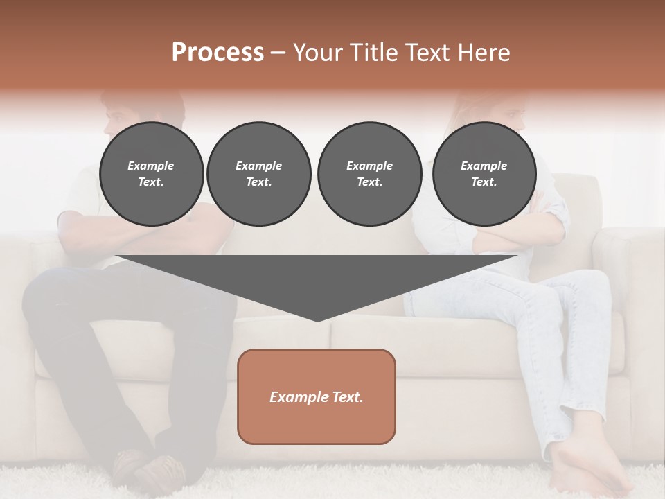 Brunette Ends Arms Folded PowerPoint Template