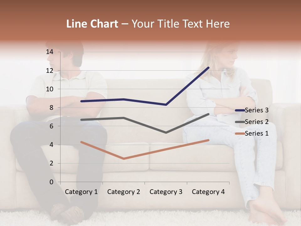 Brunette Ends Arms Folded PowerPoint Template