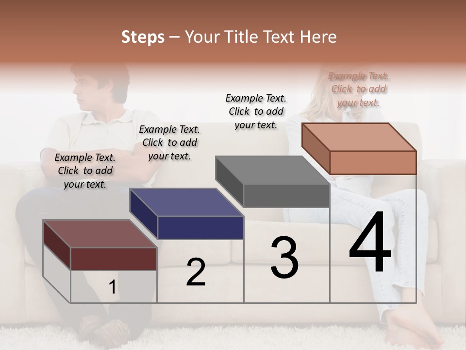 Brunette Ends Arms Folded PowerPoint Template