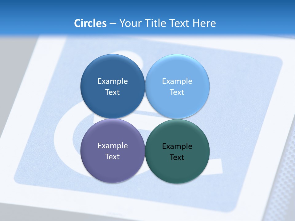Silhouette Person Handicapped PowerPoint Template