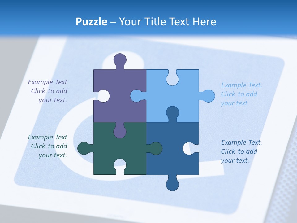 Silhouette Person Handicapped PowerPoint Template