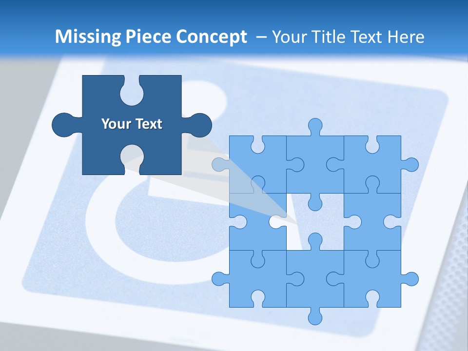 Silhouette Person Handicapped PowerPoint Template