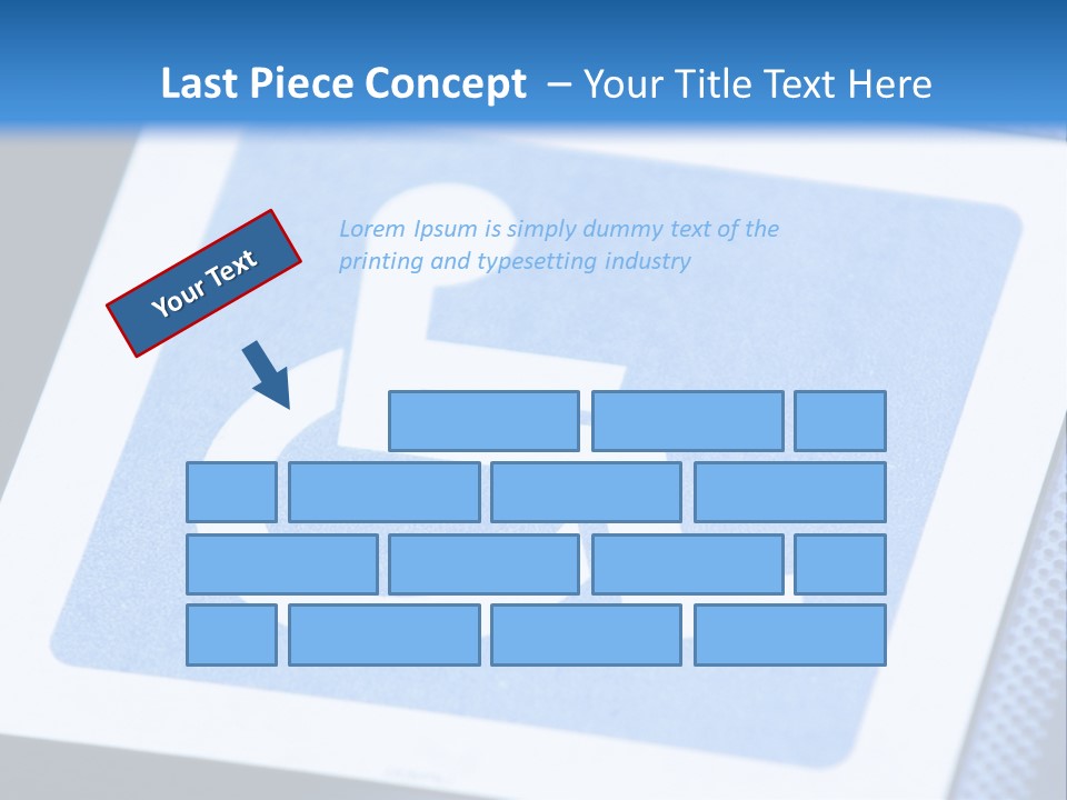 Silhouette Person Handicapped PowerPoint Template