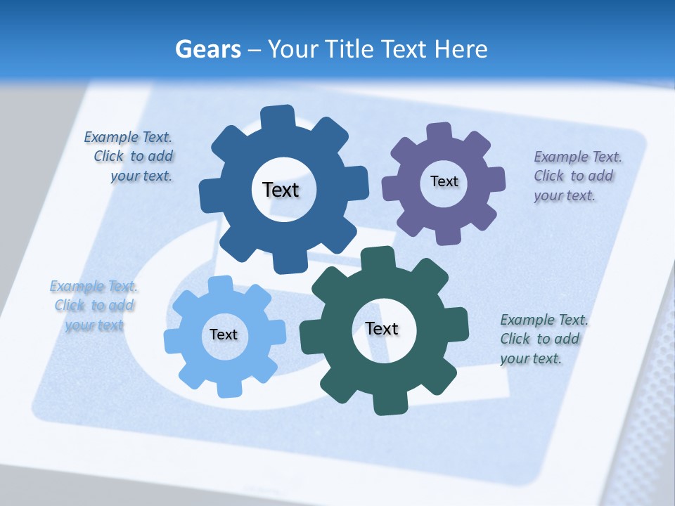 Silhouette Person Handicapped PowerPoint Template