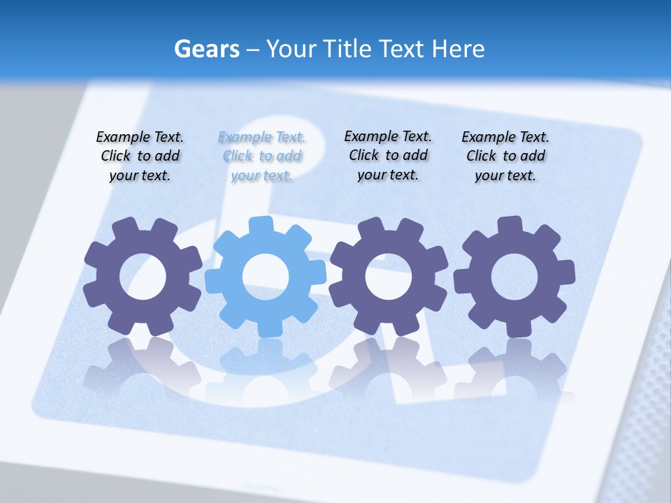 Silhouette Person Handicapped PowerPoint Template