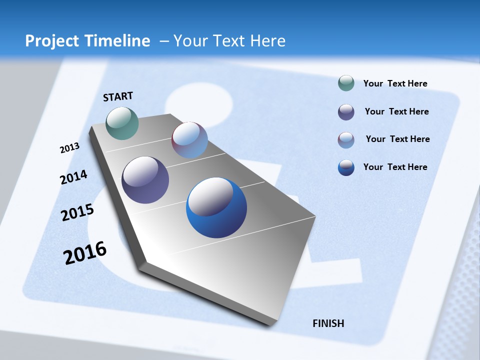 Silhouette Person Handicapped PowerPoint Template