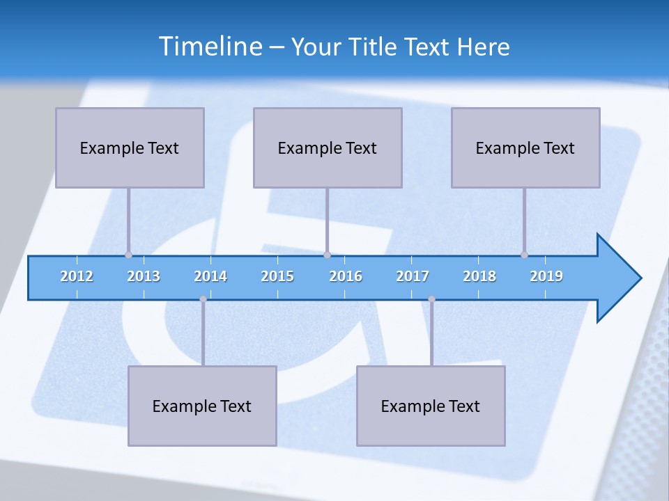 Silhouette Person Handicapped PowerPoint Template