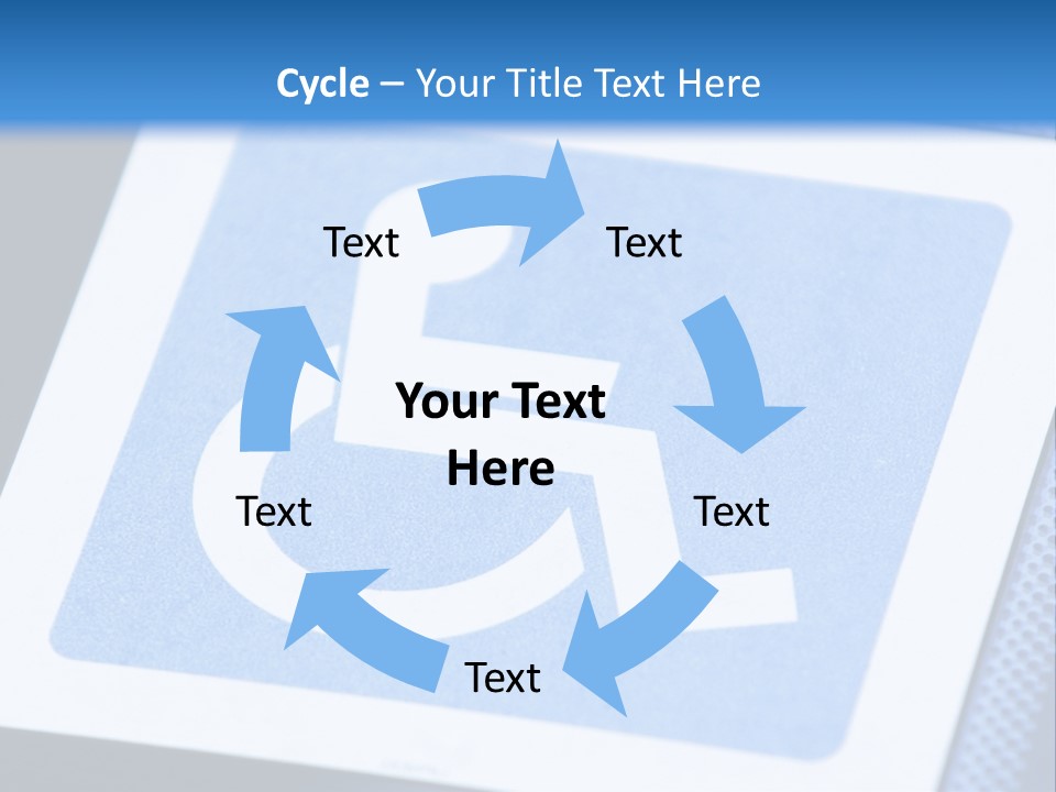 Silhouette Person Handicapped PowerPoint Template