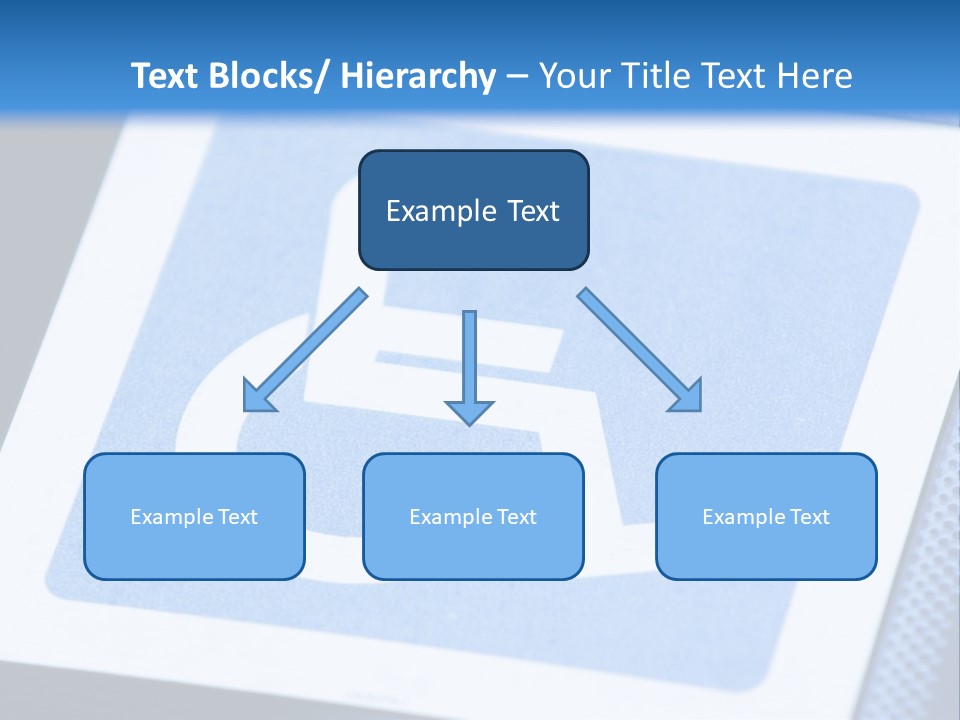 Silhouette Person Handicapped PowerPoint Template
