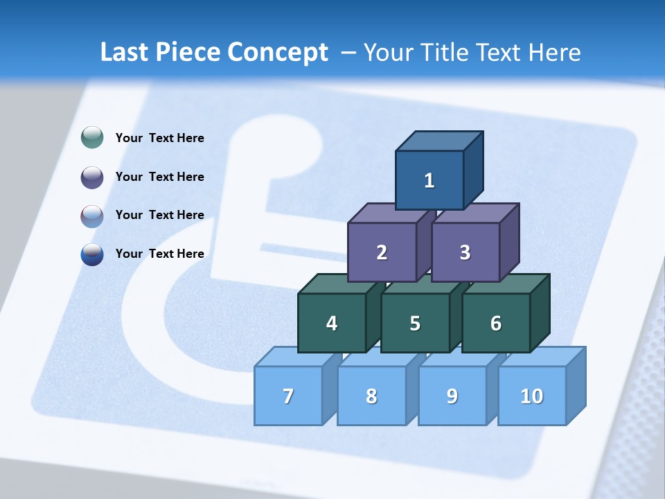 Silhouette Person Handicapped PowerPoint Template