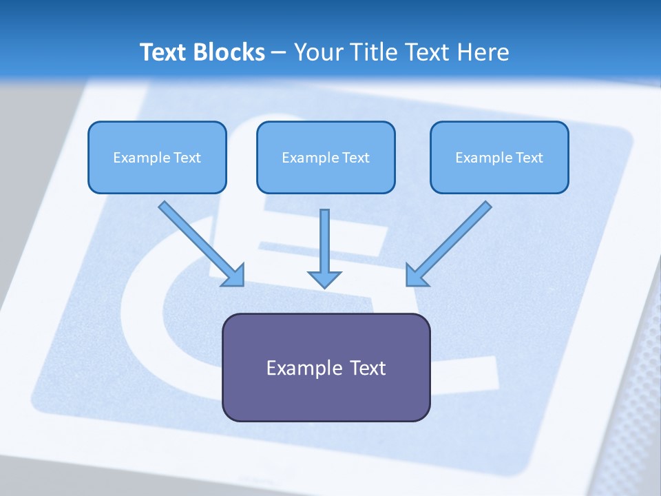 Silhouette Person Handicapped PowerPoint Template