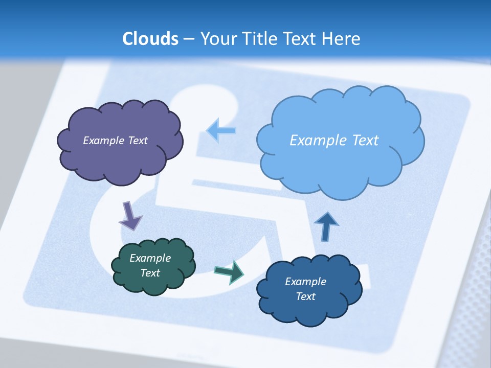 Silhouette Person Handicapped PowerPoint Template