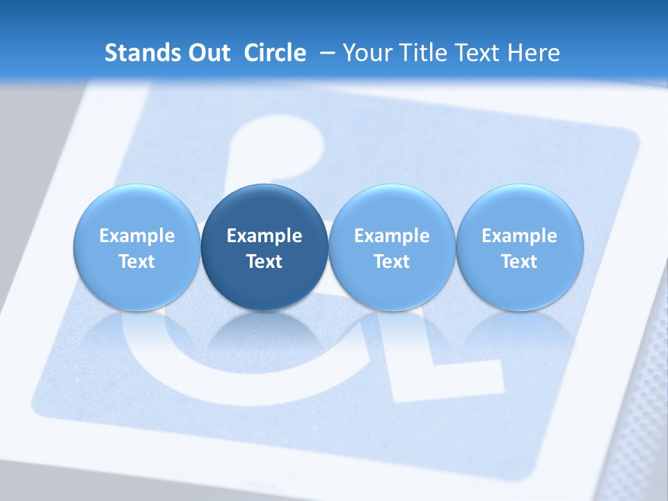 Silhouette Person Handicapped PowerPoint Template