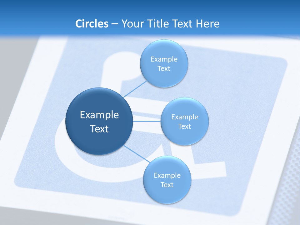 Silhouette Person Handicapped PowerPoint Template