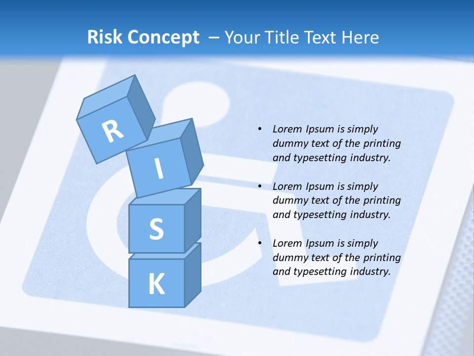 Silhouette Person Handicapped PowerPoint Template