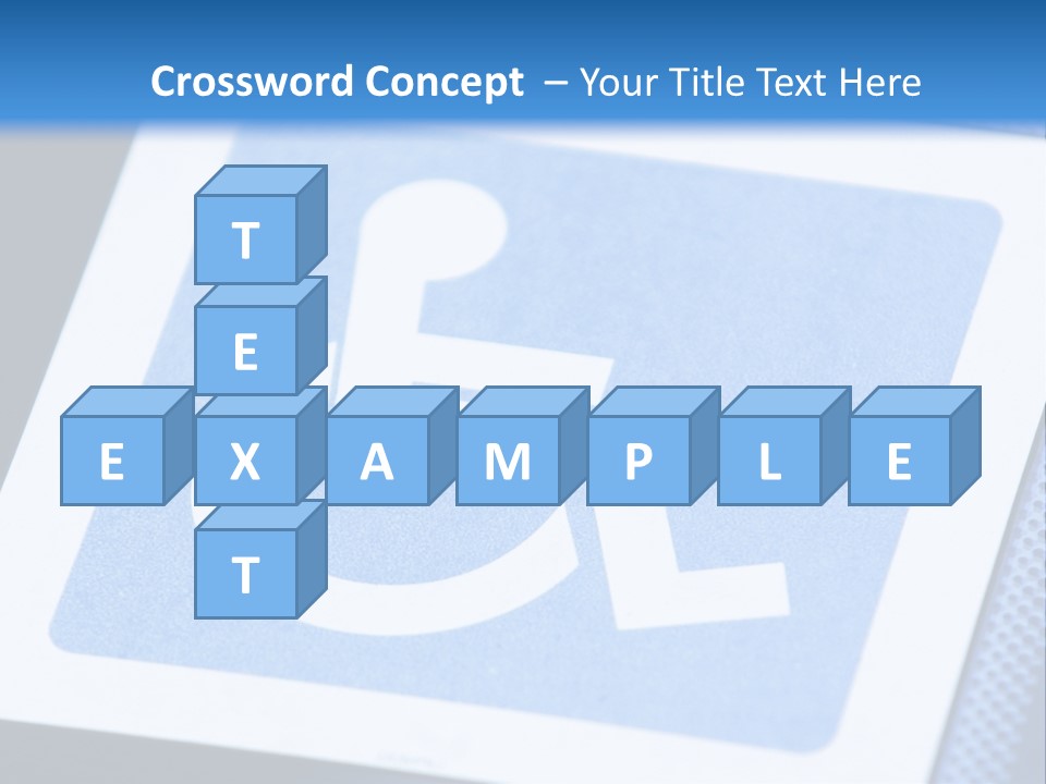 Silhouette Person Handicapped PowerPoint Template