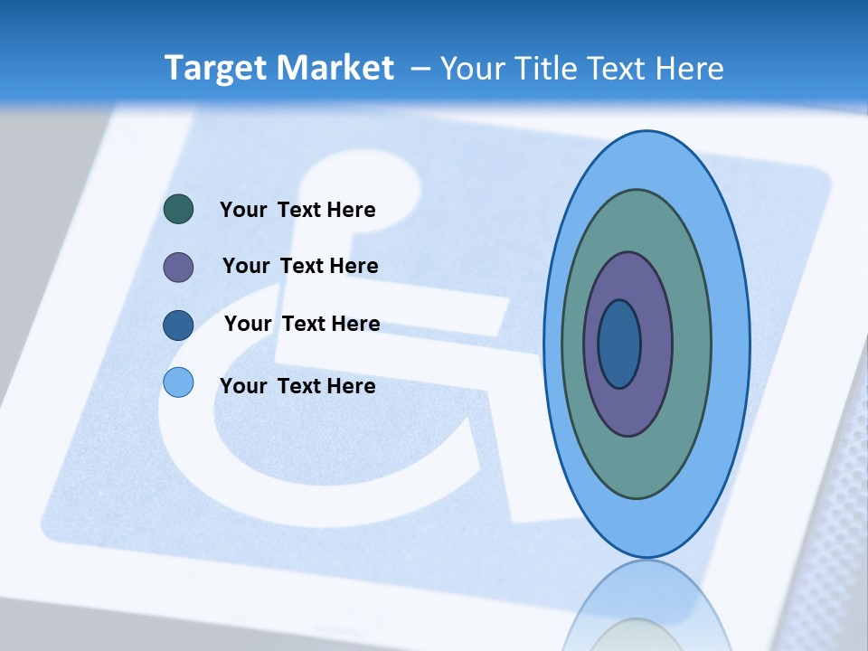 Silhouette Person Handicapped PowerPoint Template