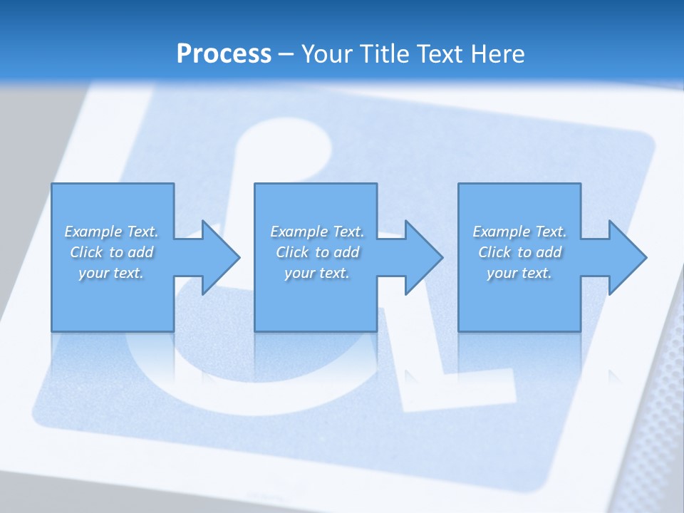 Silhouette Person Handicapped PowerPoint Template