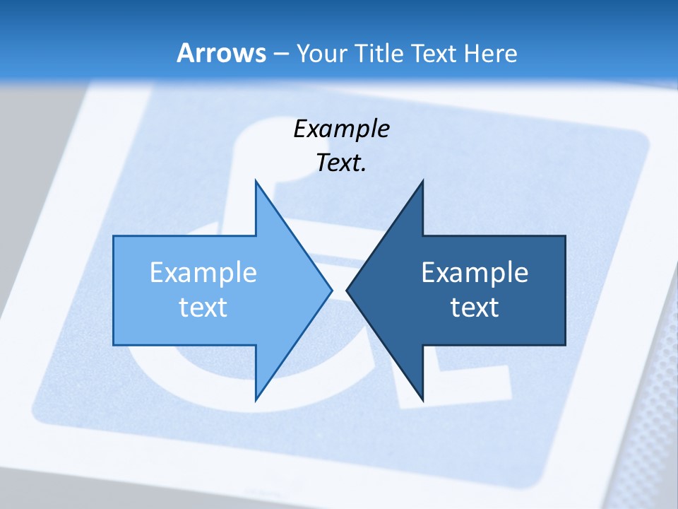 Silhouette Person Handicapped PowerPoint Template
