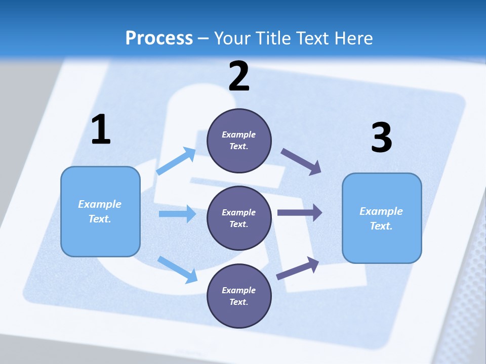 Silhouette Person Handicapped PowerPoint Template
