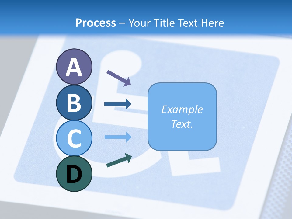 Silhouette Person Handicapped PowerPoint Template