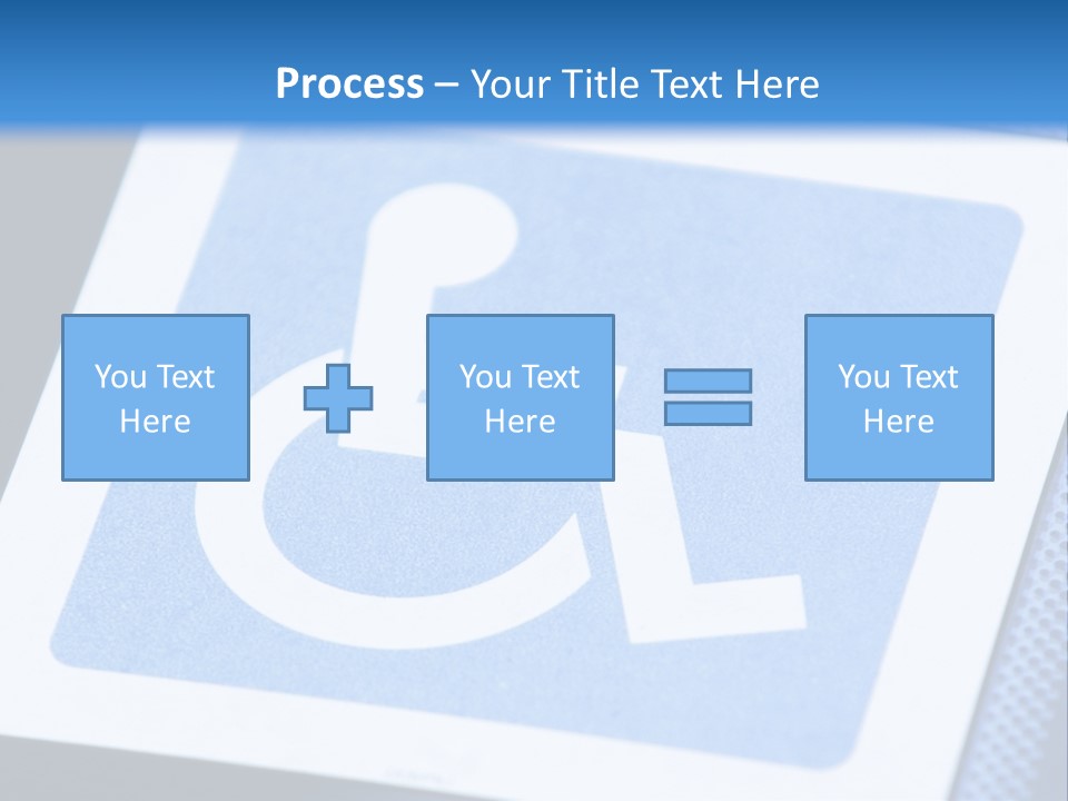 Silhouette Person Handicapped PowerPoint Template