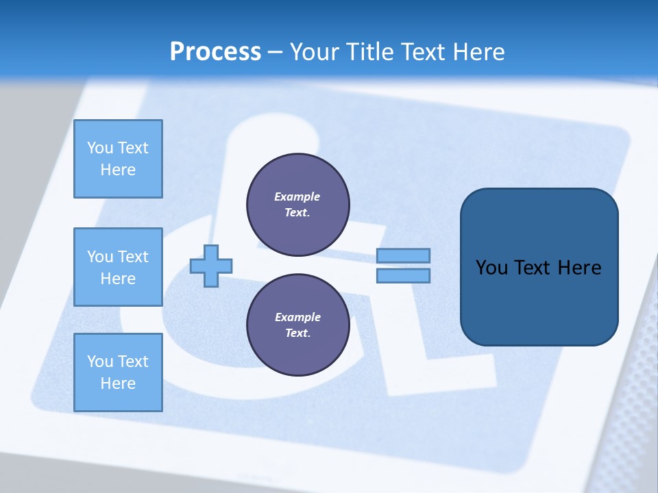 Silhouette Person Handicapped PowerPoint Template