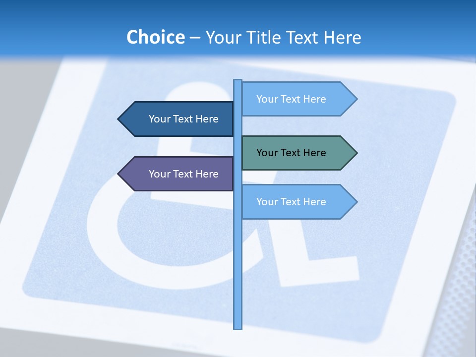 Silhouette Person Handicapped PowerPoint Template