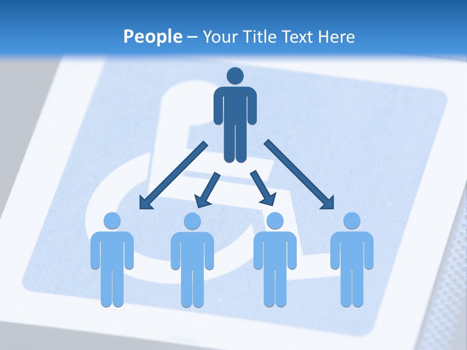 Silhouette Person Handicapped PowerPoint Template