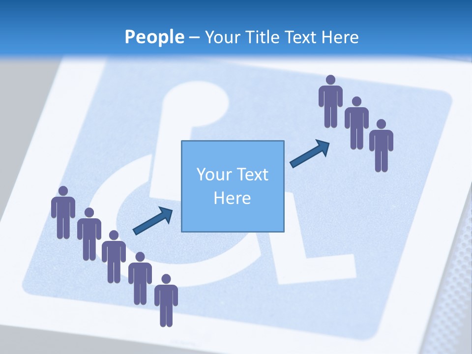 Silhouette Person Handicapped PowerPoint Template