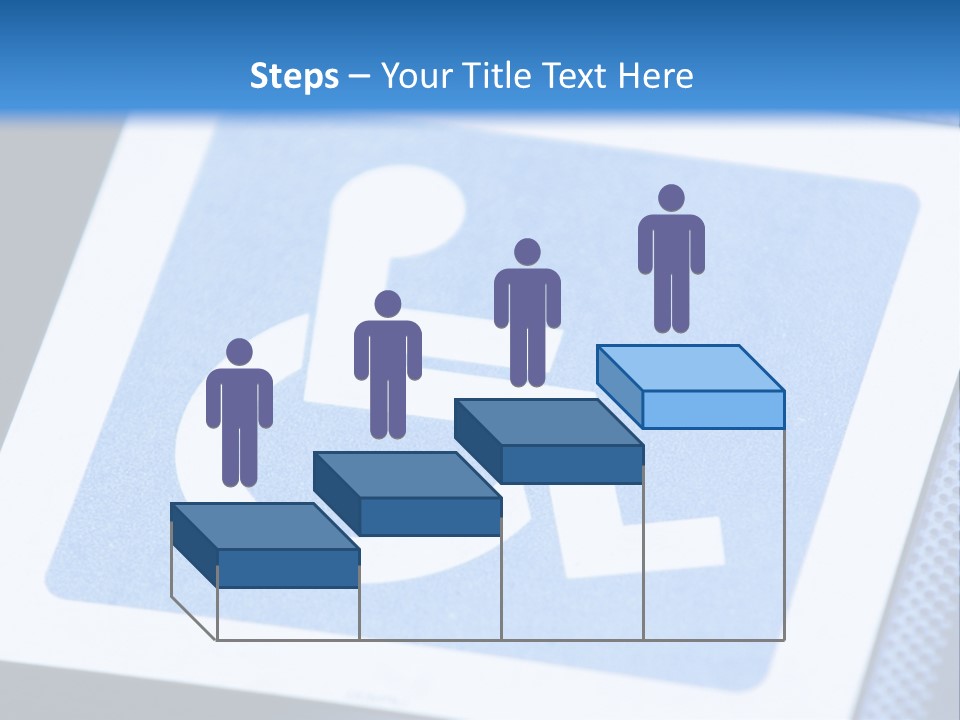 Silhouette Person Handicapped PowerPoint Template