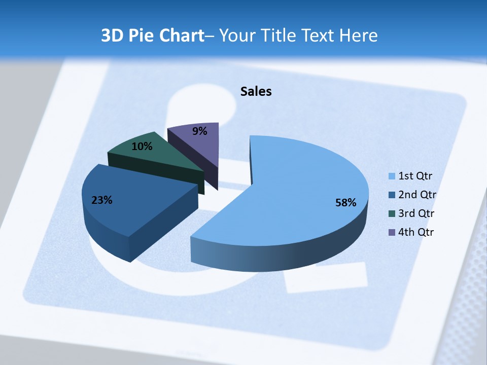 Silhouette Person Handicapped PowerPoint Template
