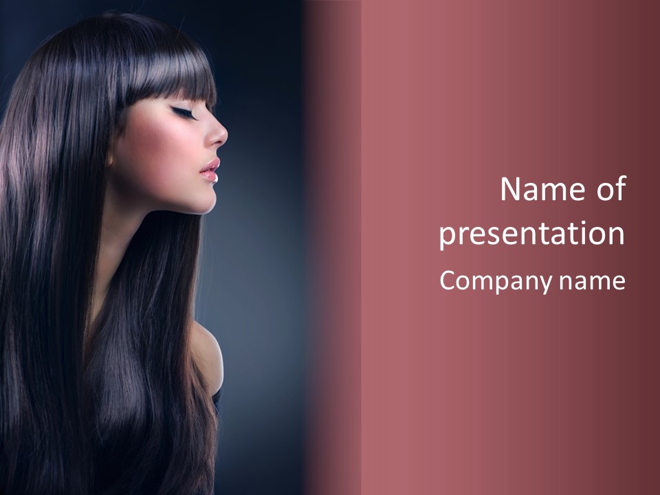 Cosmetic Cut Clean PowerPoint Template