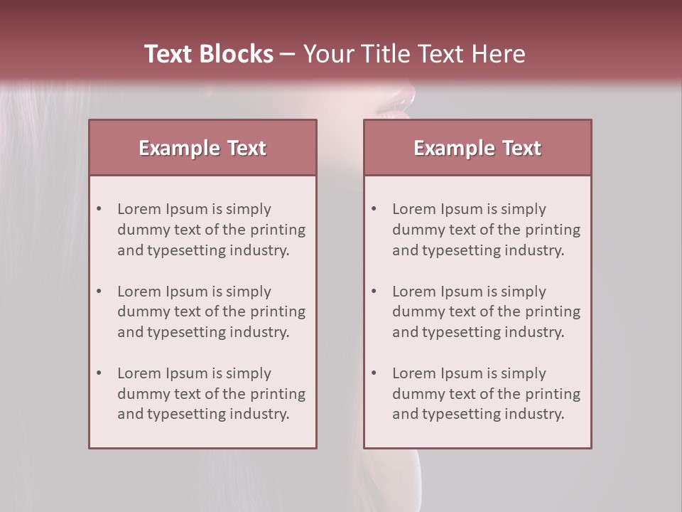 Cosmetic Cut Clean PowerPoint Template