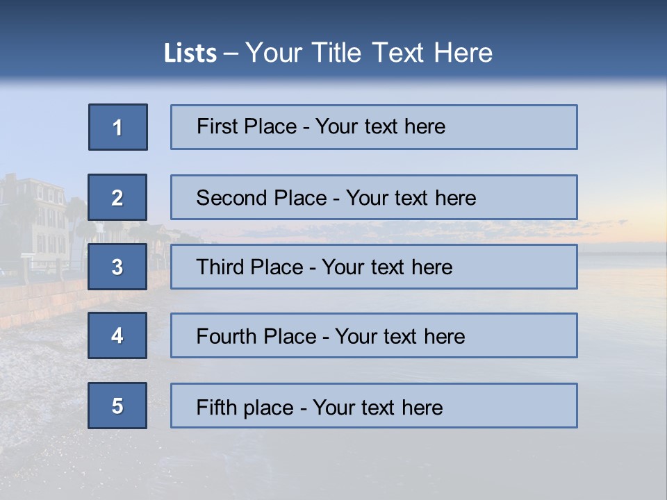 Row Tour Charleston PowerPoint Template