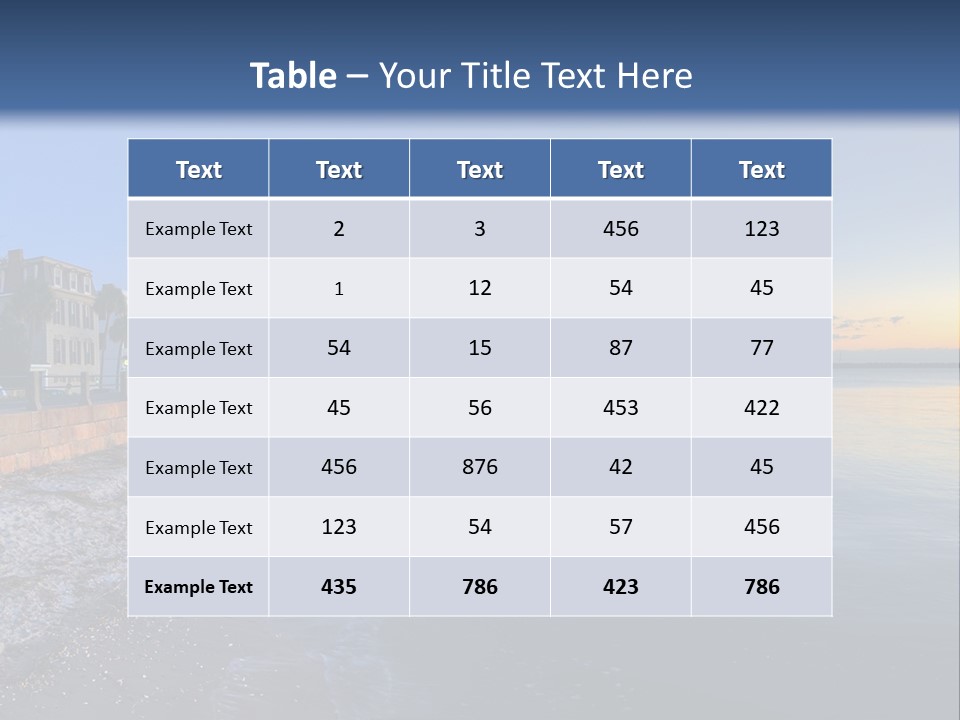 Row Tour Charleston PowerPoint Template