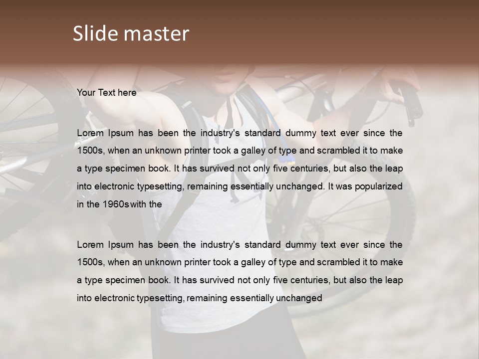 Race Protect Bike PowerPoint Template