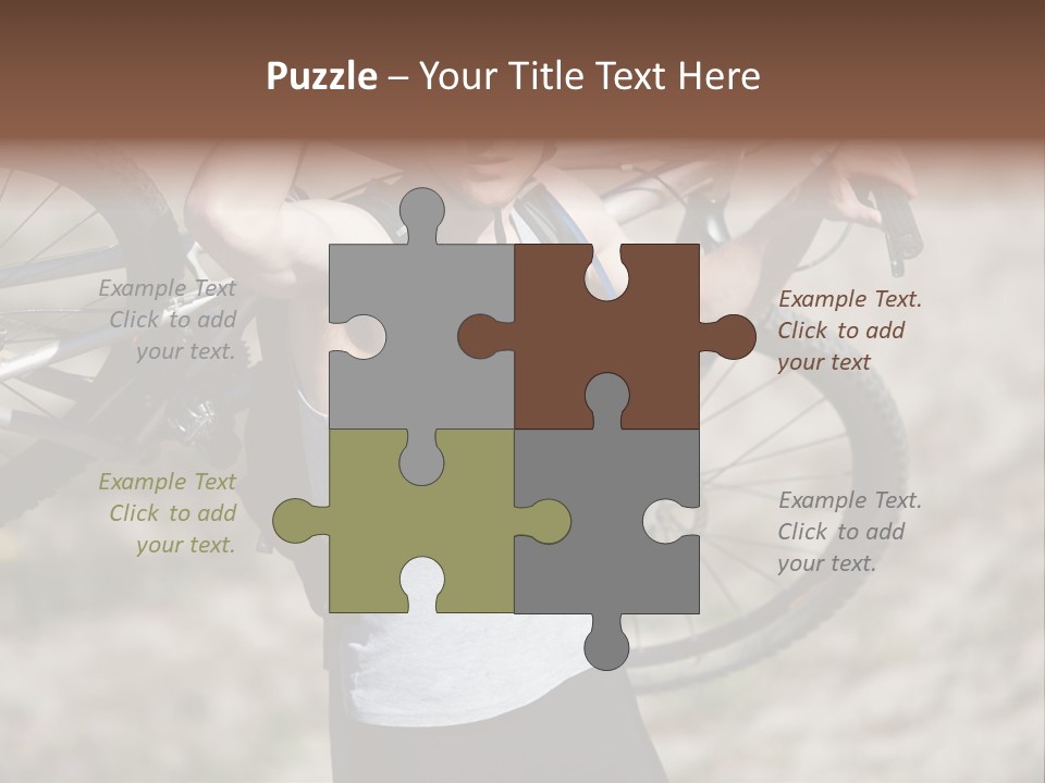 Race Protect Bike PowerPoint Template