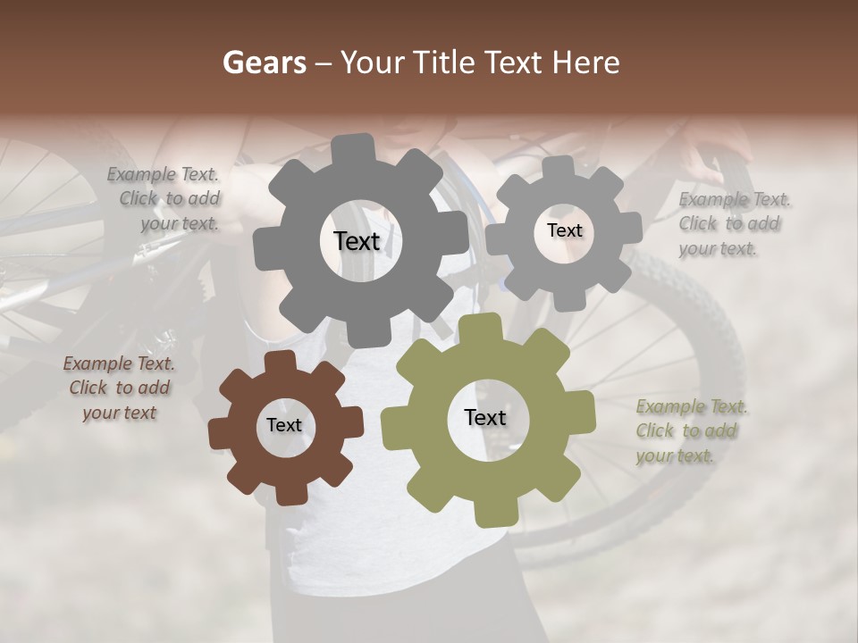 Race Protect Bike PowerPoint Template