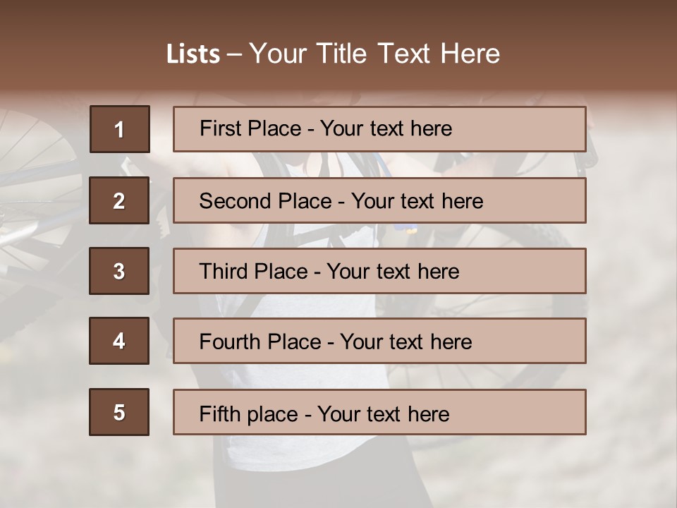 Race Protect Bike PowerPoint Template