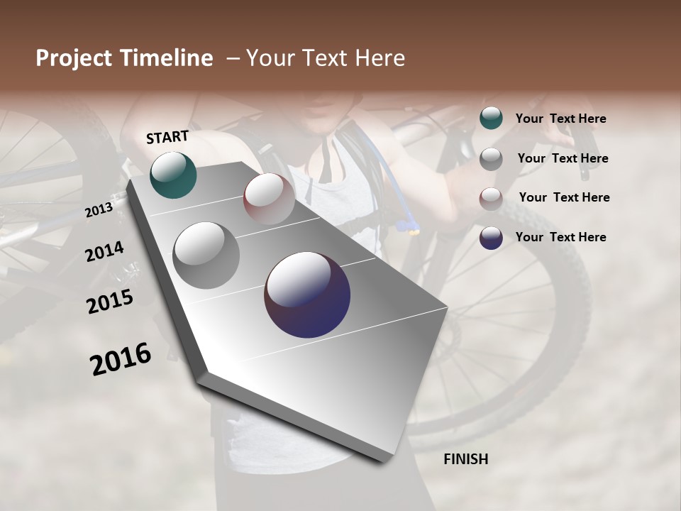 Race Protect Bike PowerPoint Template