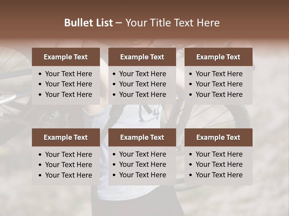 Race Protect Bike PowerPoint Template