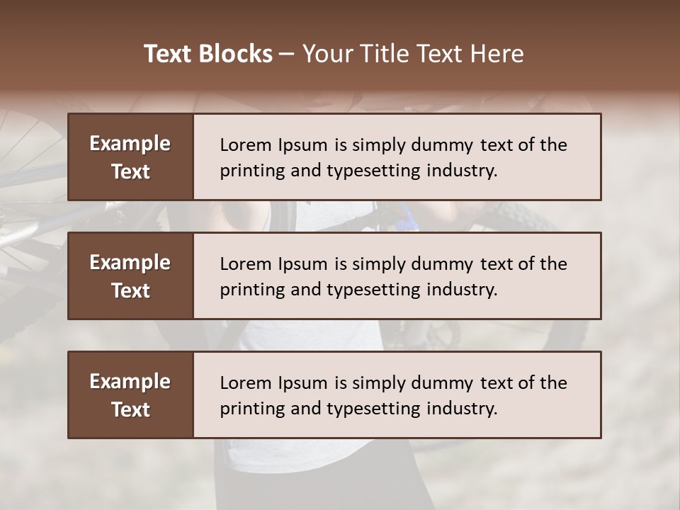 Race Protect Bike PowerPoint Template