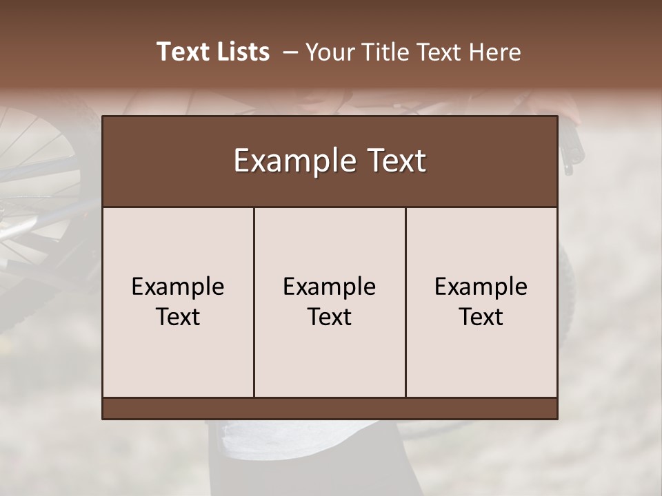 Race Protect Bike PowerPoint Template