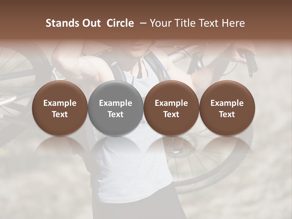 Race Protect Bike PowerPoint Template