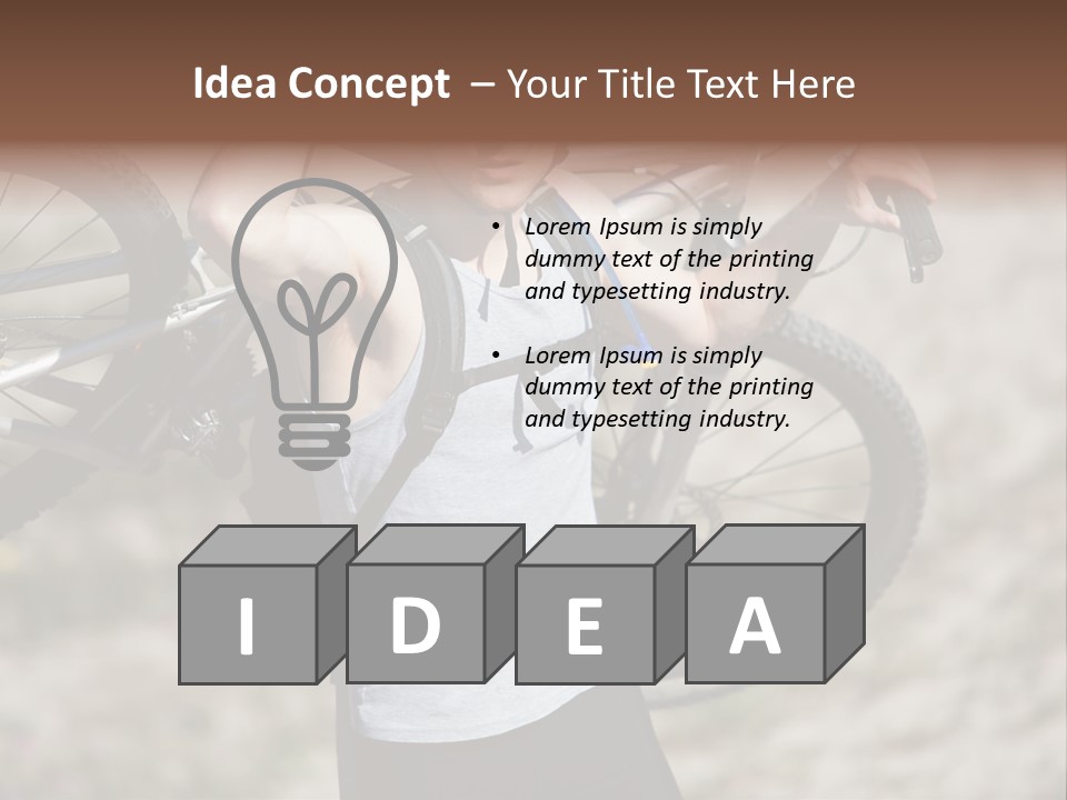 Race Protect Bike PowerPoint Template