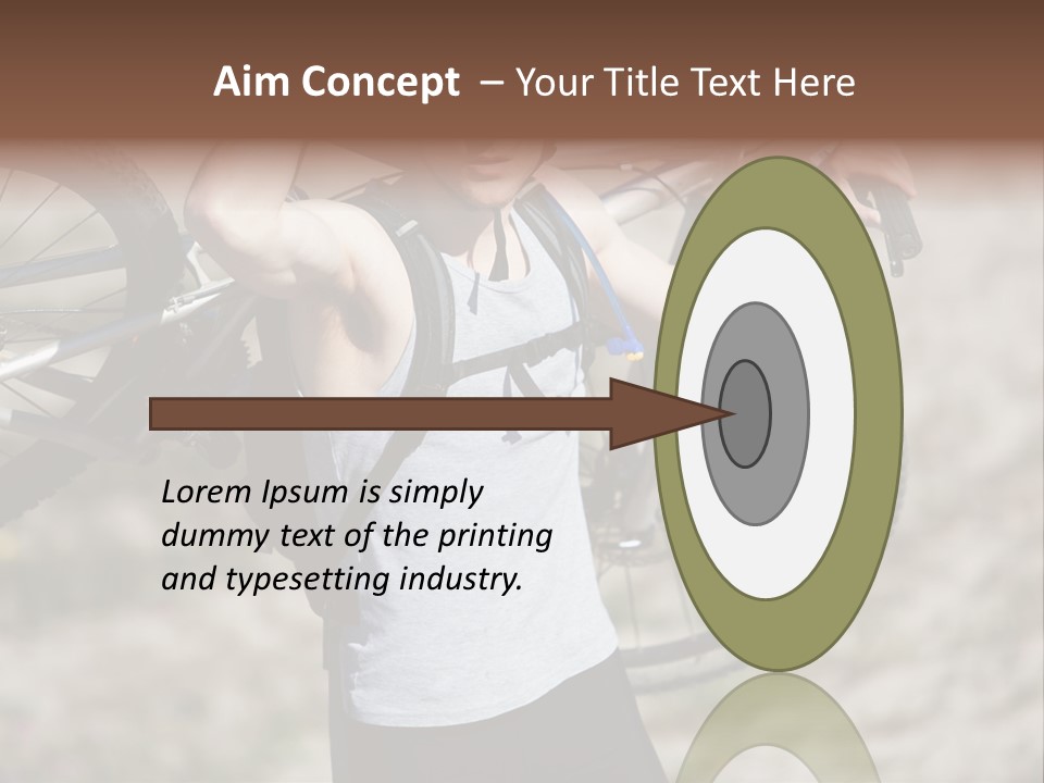 Race Protect Bike PowerPoint Template