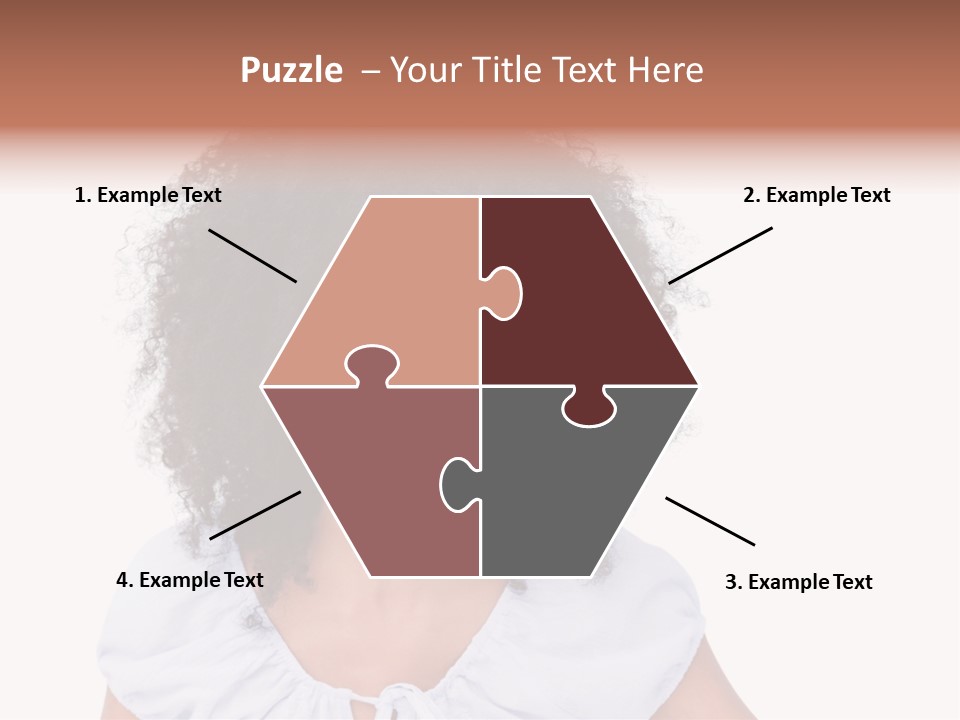 A Woman With An Afro Is Smiling For The Camera PowerPoint Template