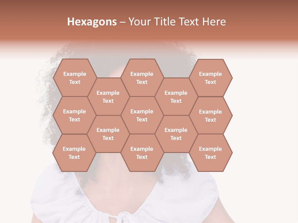 A Woman With An Afro Is Smiling For The Camera PowerPoint Template